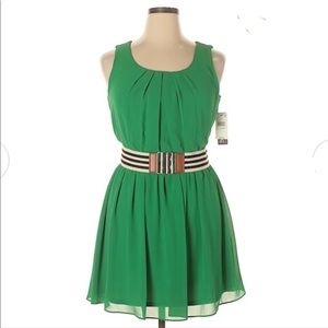 BCX Green Dress with belt.